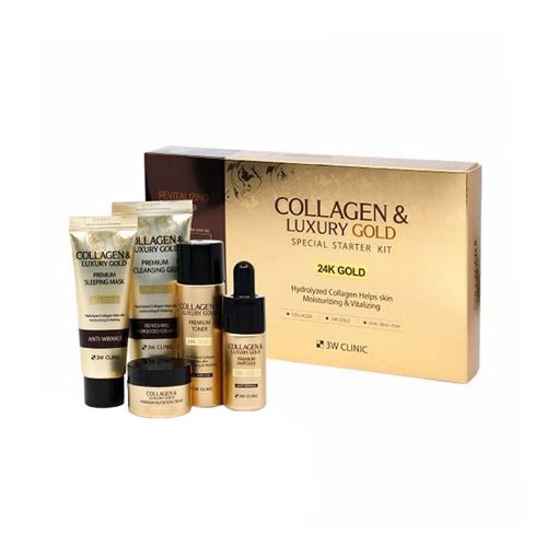 3W Clinic Collagen and Luxury Gold Special Starter Kit 24K