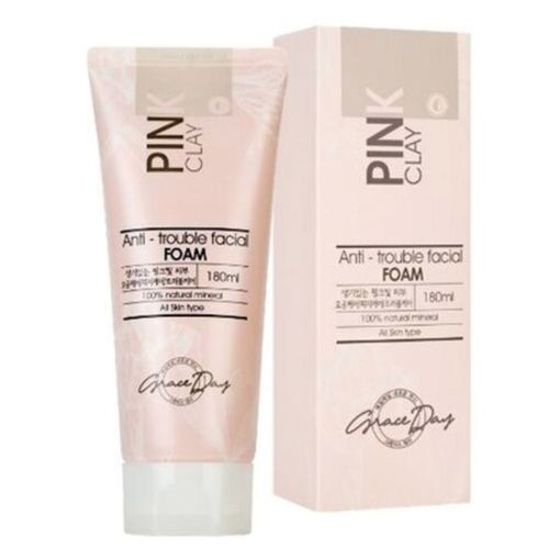 Grace Day Pink Clay Anti Trouble Facial Foam 180ml