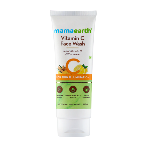 Mamaearth vitamin C face wash with vitamin C and turmeric for skin illumination 100ml