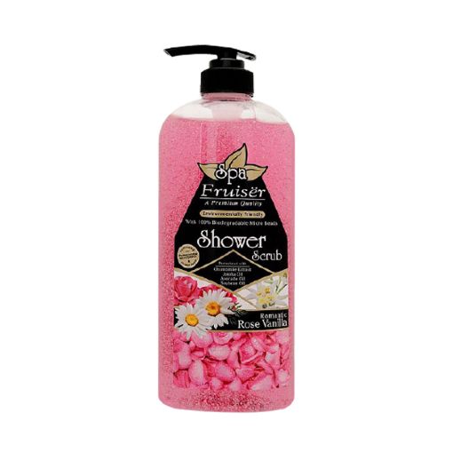 Fruiser Spa Rose Vanilla Shower Scrub 730ml
