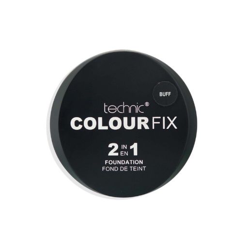 Technic Colour Fix 2 IN 1 Pressed Powder & Cream Foundation Buff- 12gm