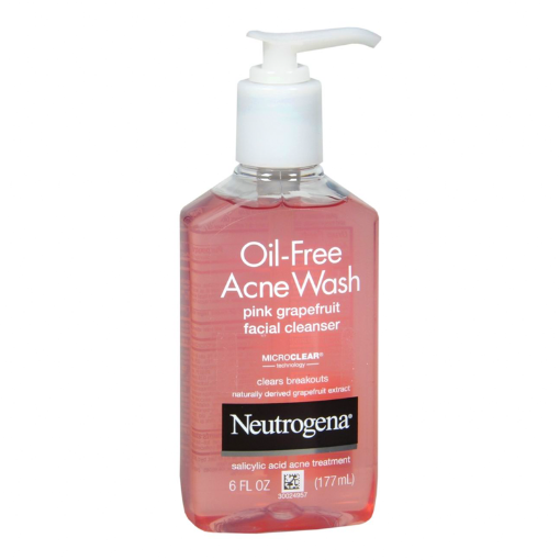 Neutrogena Oil Free Acne Wash Pink Grapefruit Facial Cleanser 177ml