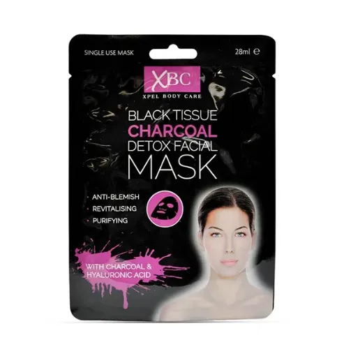 XBC Black Tissue Charcoal Detox Facial Mask 28ml