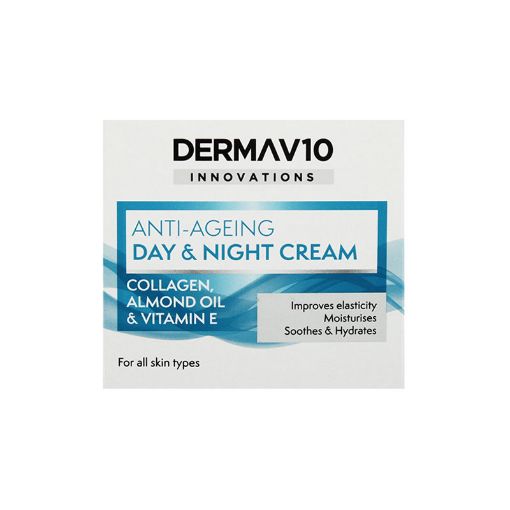 Dermav10 Innovations Anti-Ageing Day & Night Cream Collagen 50ml