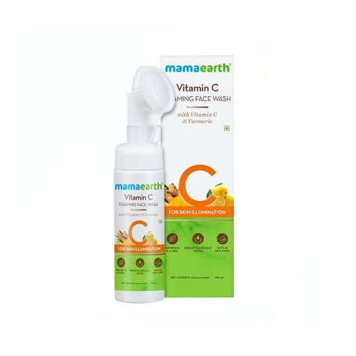 Mamaearth Vitamin C Foaming Face Wash with Vitamin C and Turmeric for Skin Illumination 150ml
