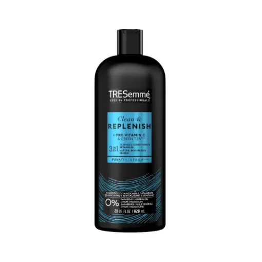 Tresemme Cleanse & Replenish 3 in 1 Shampoo Conditioner & Detangler 828ml