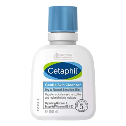 Cetaphil Gentle Skin Cleanser For Dry To Normal Sensitive Skin 59ml