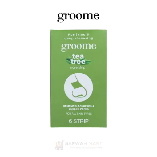 Groome Tea Tree Purifying & Deep Cleansing Nose Strips 6 pcs