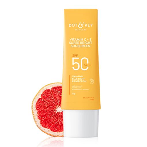 Dot and Key Vitamin C plus E Super Bright Sunscreen SPF 50+ 80g