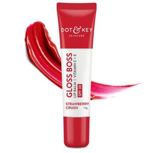 Dot & Key Gloss Tinted Lip Balm SPF 30 I Vitamin C + E I Strawberry