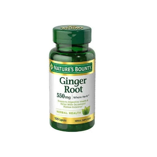 Nature’s Bounty Ginger Root 550 mg – 100 Capsules