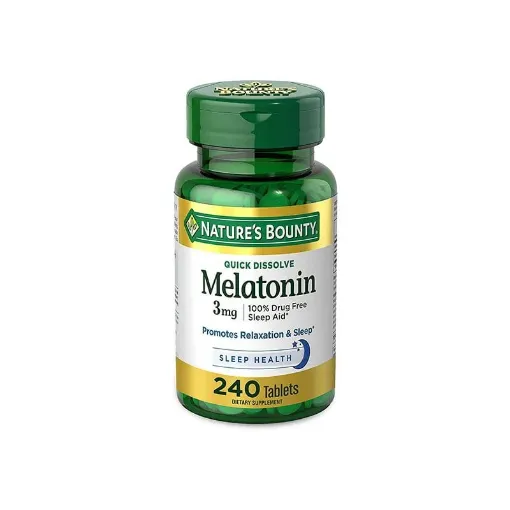 Nature’s Bounty Melatonin Sleep Aid 3mg – 240 Tablets