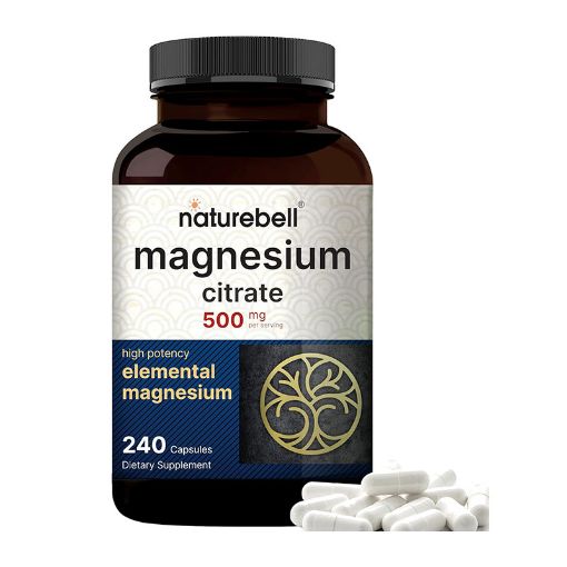 Picture of NatureBell Magnesium Citrate 500mg – 240 Capsule