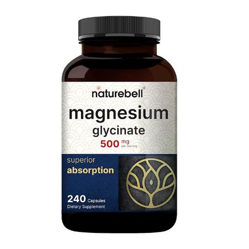 Picture of NatureBell Magnesium Glycinate Capsules 500mg – 240 Capsules