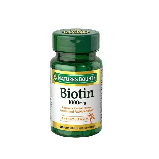 Picture of Nature’s Bounty Biotin 1000mcg – 100 Tablets