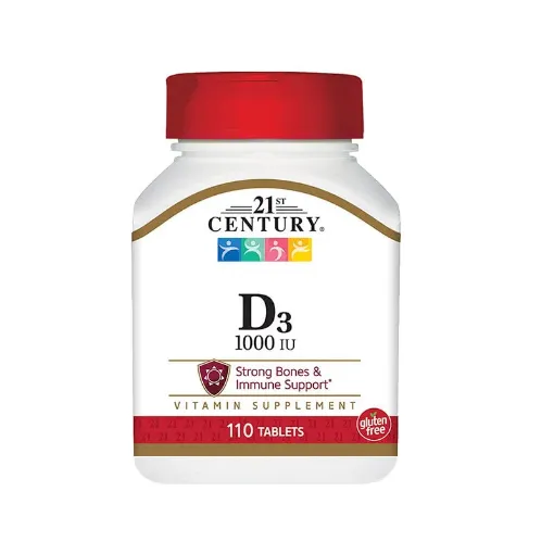 Picture of 21st Century, D3, 25 mcg (1000 IU), 110 Tablets