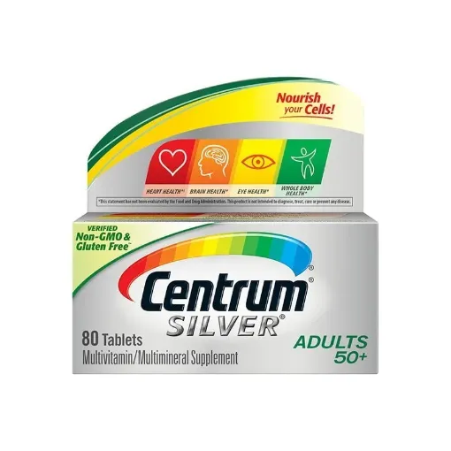 Picture of Centrum Silver Multivitamin for Adults 50 Plus, Multimineral Supplement – 80 Tablets