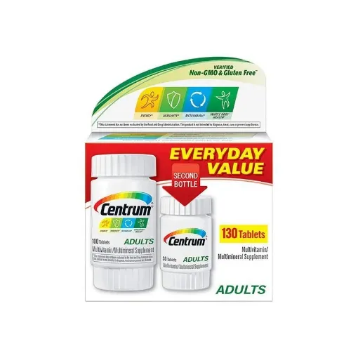 Picture of Centrum Adult Multivitamins Multivitamin/Multimineral Supplement – 100+30 Tablets