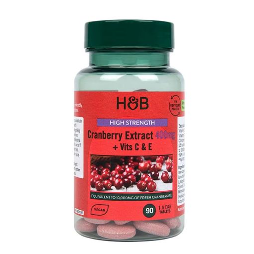 Picture of High Strength Cranberry Extract 400mg – 90 Tablets