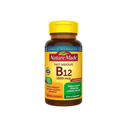 Picture of Nature Made Fast Dissolve Vitamin B12 1000 mcg Micro-Lozenges – 60 Tablets