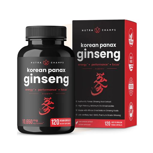 Picture of Nutra Champs Korean Panax Ginseng – 120 Capsules