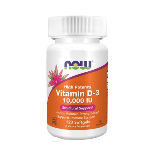 Picture of NOW Foods Vitamin D-3 10000 IU – 120 Softgels