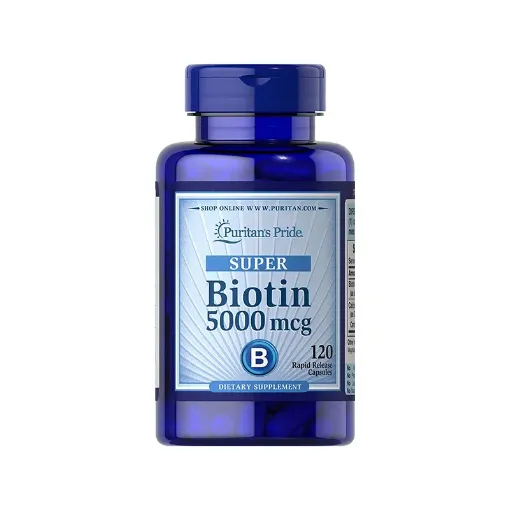 Picture of Puritan’s Pride Biotin 5000 mcg -120 Capsules