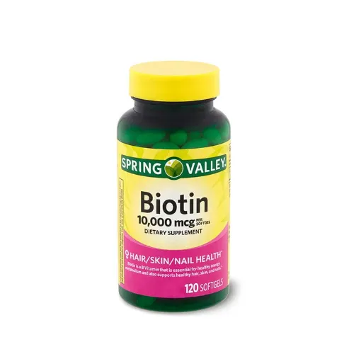 Picture of Spring Valley Biotin 10000mcg – 120 Softgels