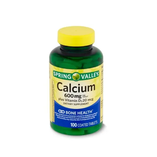 Picture of Spring Valley Calcium 600mg – 100 Tablets