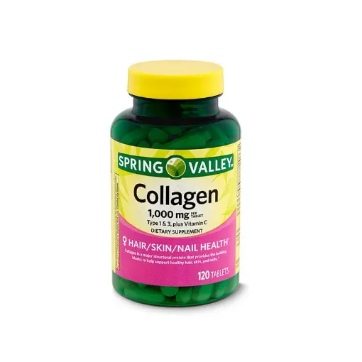 Picture of Spring Valley Collagen Type 1 & 3 Plus Vitamin C 1000mg -120 Tablet