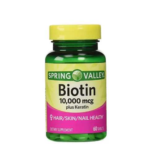 Picture of Spring Valley Extra Strength Biotin Plus Keratin 10000mcg – 60 Tablets