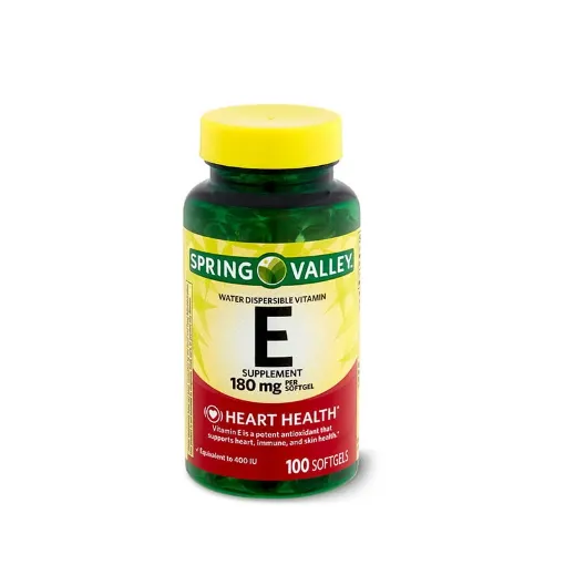 Picture of Spring Valley Water Dispersible Vitamin E Supplement 180mg – 100 Softgel