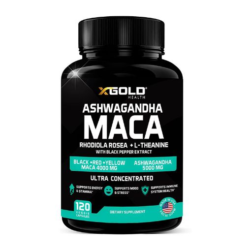 Picture of X Gold Health Ashwagandha Maca – 120 Capsules