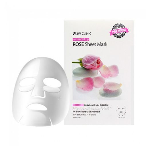 Picture of 3W Clinic Essential Up Rose Sheet Mask (25ml)