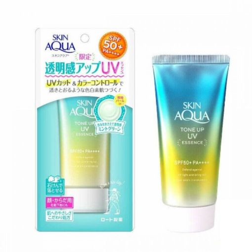 Picture of Rohto Skin Aqua Tone Up UV Essence Mint Green SPF50+ PA++++ 80g