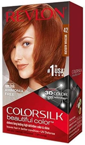 Picture of Revlon ColorSilk Hair Color, 42 Medium Auburn