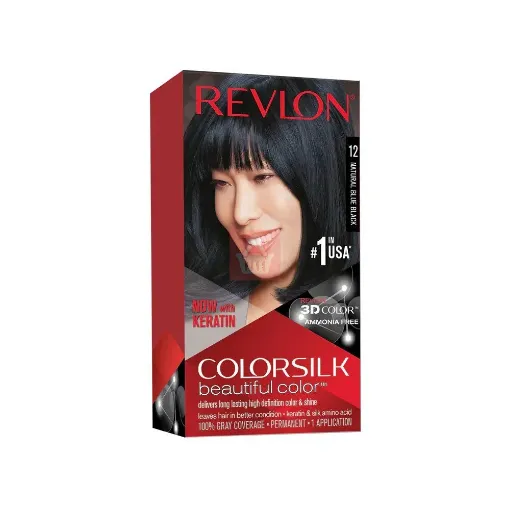 Picture of Revlon Color Silk beautiful hair Color 12 Natural Blue Black