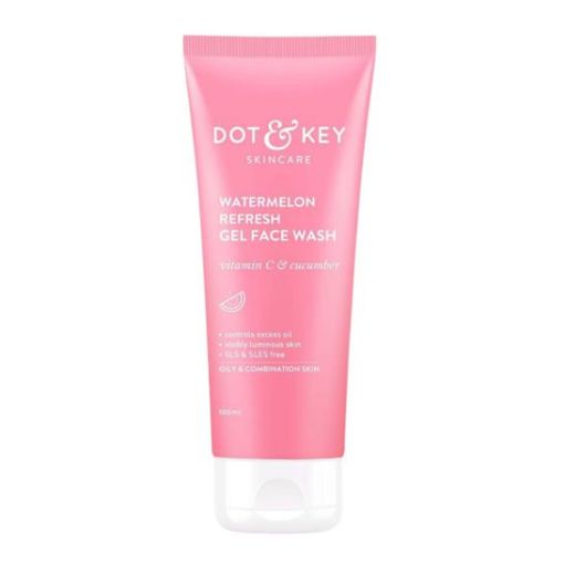 Picture of Dot & Key Watermelon Refresh Gel Face Wash For Oily Skin 100ml