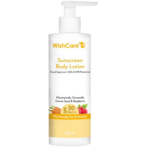 Picture of Wishcare SPF50 Sunscreen Body Lotion – Broad Spectrum 200ml