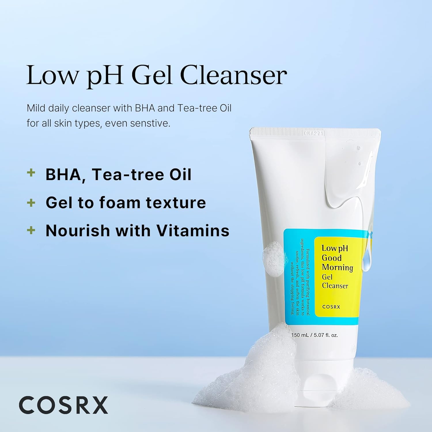 cosrx low ph good morning cleanser