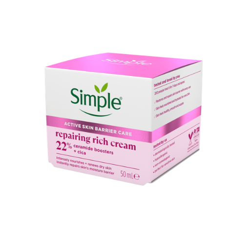 Simple Repairing Rich Cream with 22% Ceramide Booster + Cica 50ml