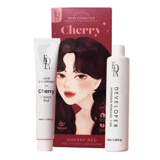 Kota Cosmetics Hair Color Cream Cherry - Cherry Red