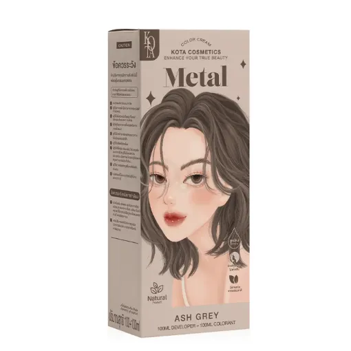 Kota Cosmetics Hair Color Cream Metal - Ash Grey