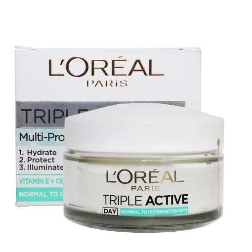 Loreal Triple Action Multi-Protection Moisturiser Day Cream Normal To Combination 50ml