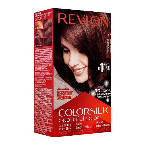Revlon ColorSilk Beautiful Hair Color 47 Medium Rich Brown